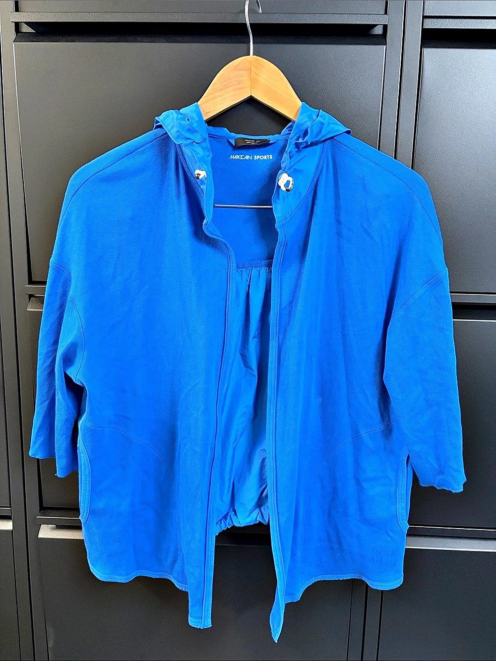 MarcCain Women's Hooded Lightweight Jacket in Blue